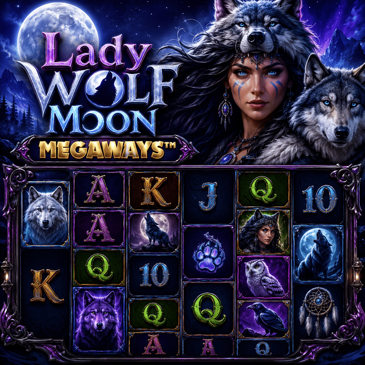 Lady Wolf Moon MEGAWAYS™  Realm 